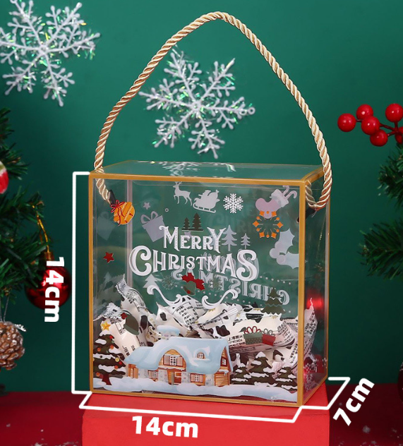 clear christmas gift bags