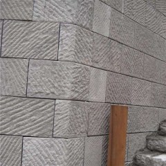بلاط جدران من الحجر الرملي الرمادي