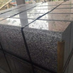 Polished G623 silver grey granite road kerbs