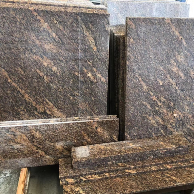 Giallo california granite tiles